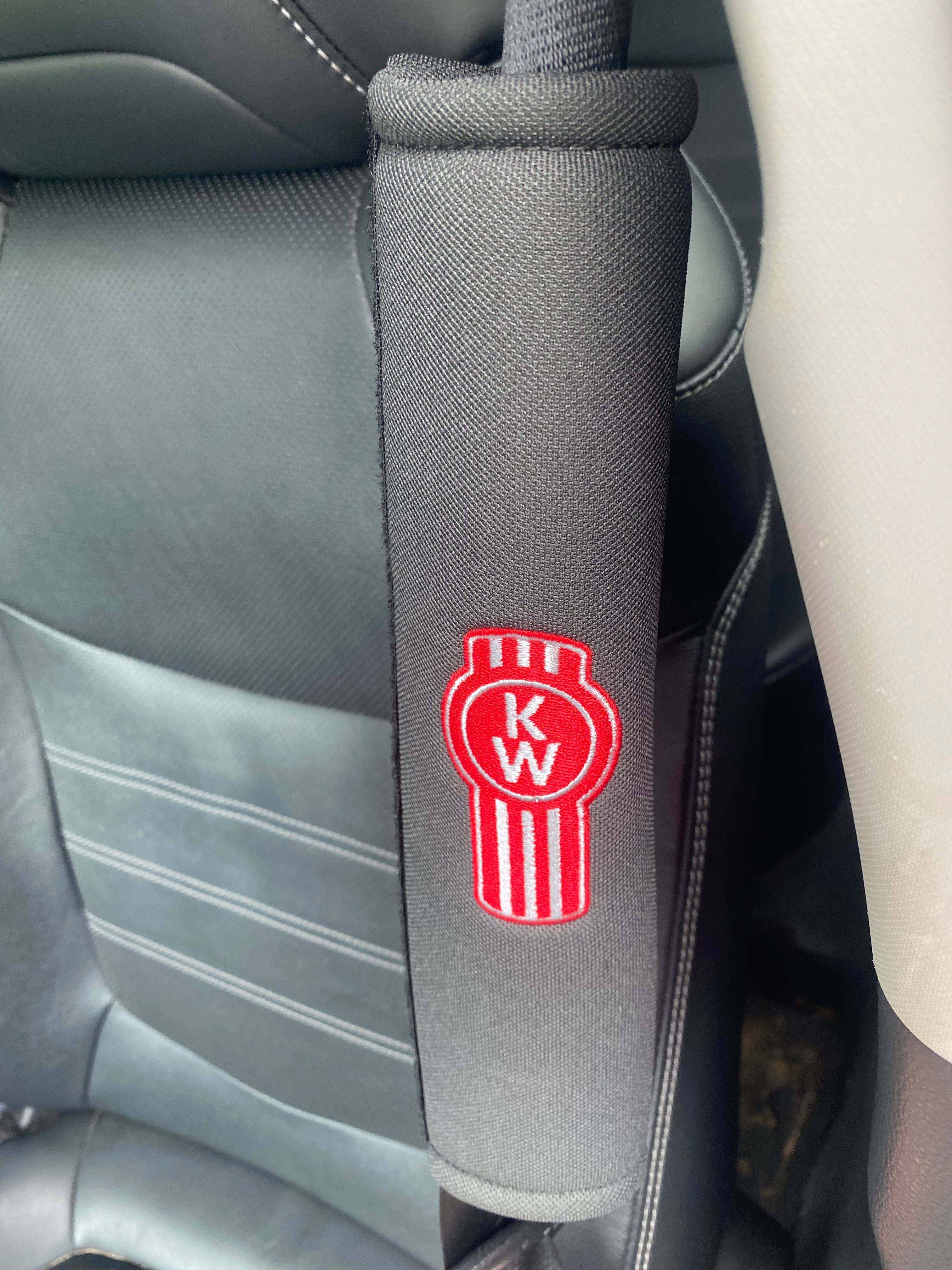 Kenworth Grey Seatbelt Cover – Universal Fit