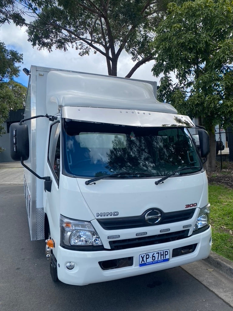 Hino Stainless Steel Drop Visor 300 Series 2010 ONWARDS