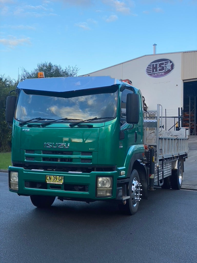 Isuzu Stainless Steel Drop Visor F Series (FRD, FRR, FSS, FSR, FTS, FSD) 2010 ONWARDS