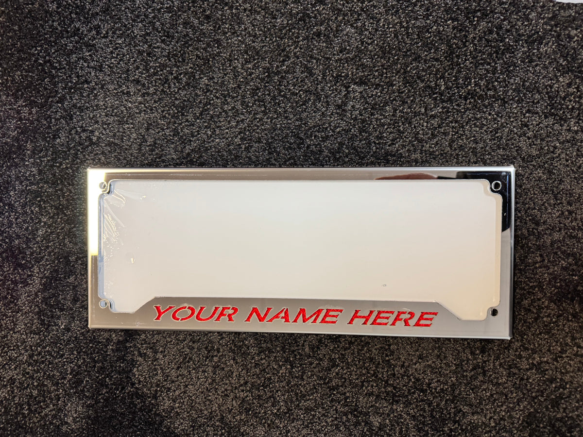 NUMBER PLATE SURROUNDS - CUSTOM