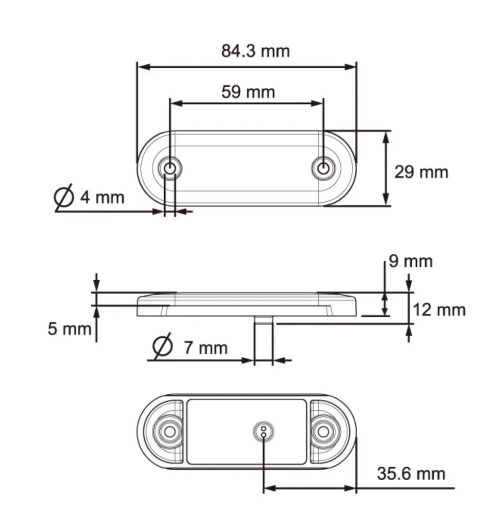 Lucidity - LED Marker Lamp 26260NRK RED/RED
