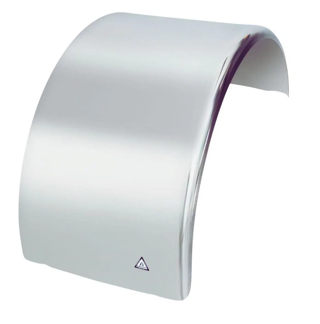 Stainless Steel Single Mudguard Curved Edge No Grooves 2000mm Long Lelox - SS11SINCNG2000